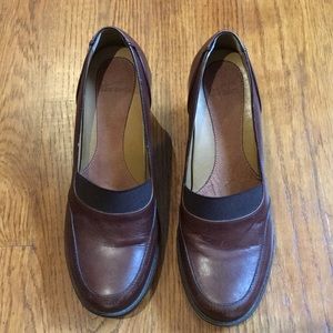 Dansko brown leather shoes